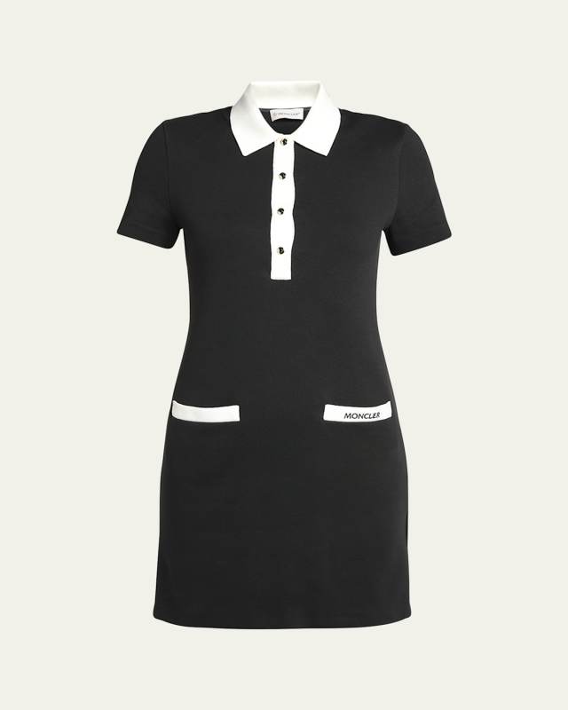 Two-Tone Mini Shirtdress